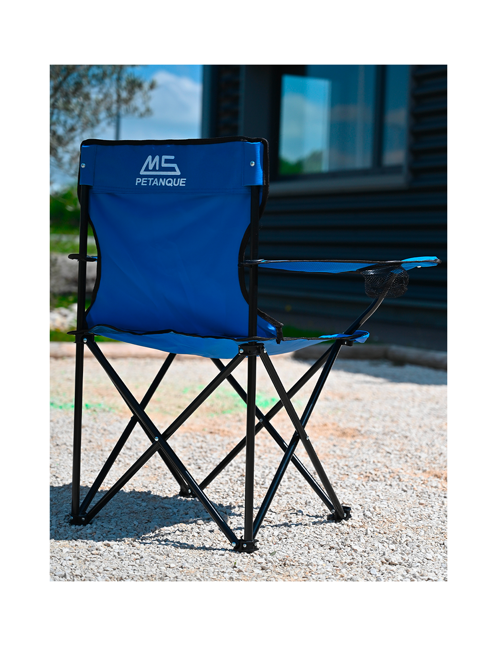 Chaise pliante MS Pétanque couleur Bleue
