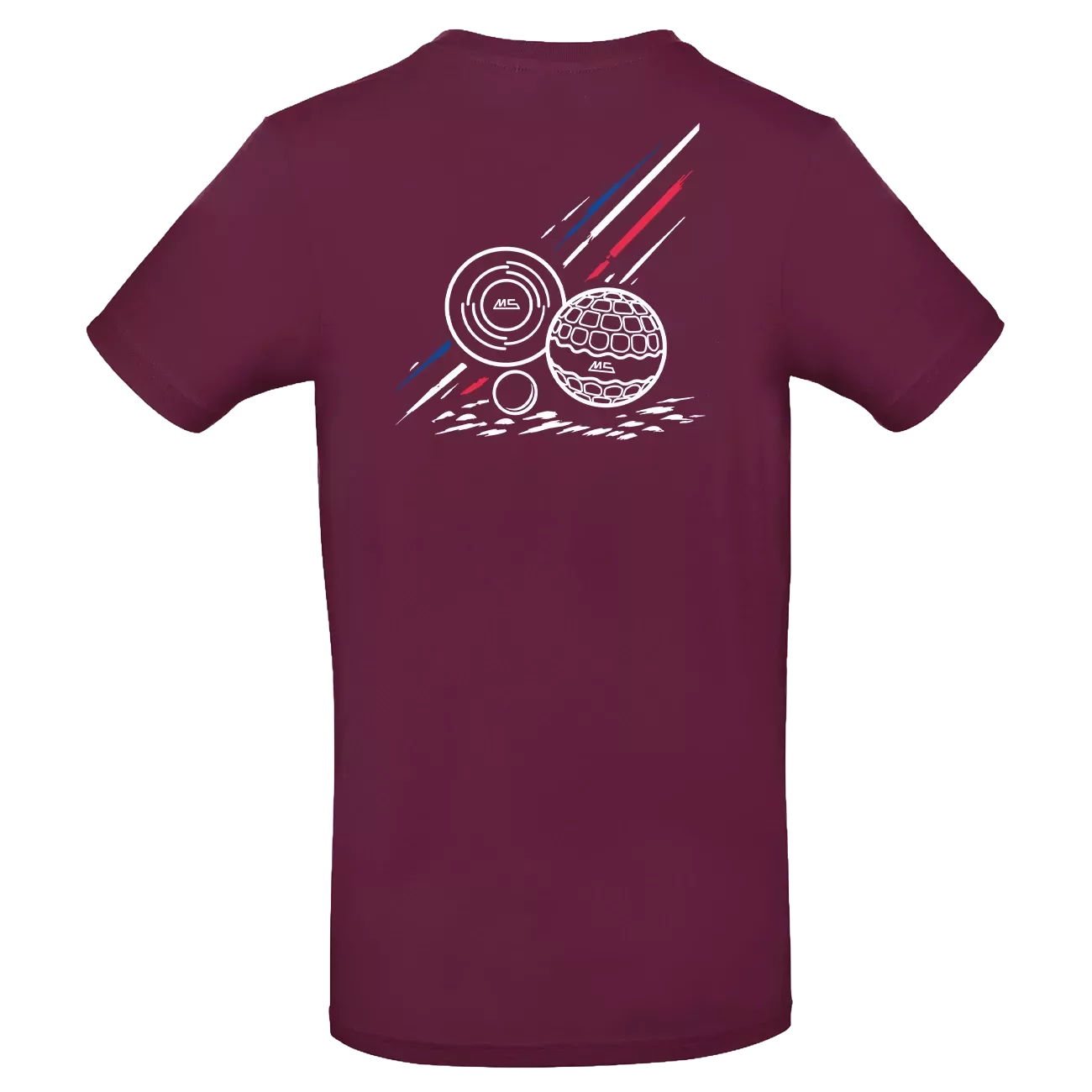 Tee-shirt Bordeaux MS Pétanque - Coton Premium 185g | Confort & Style