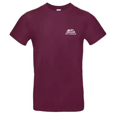 Tee-shirt Bordeaux MS Pétanque - Coton Premium 185g | Confort & Style