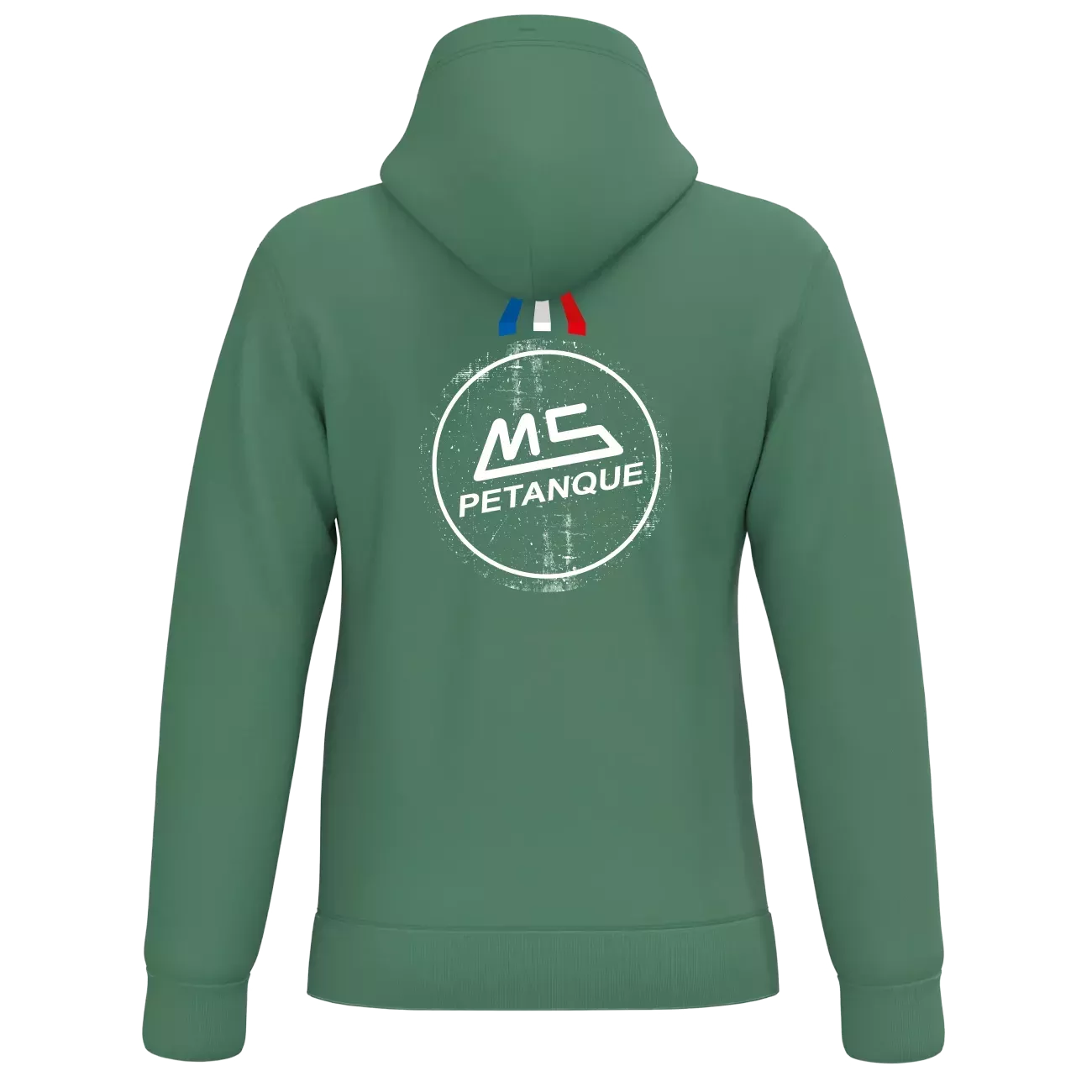 Sweat à Capuche Vert MS Pétanque - Chaud