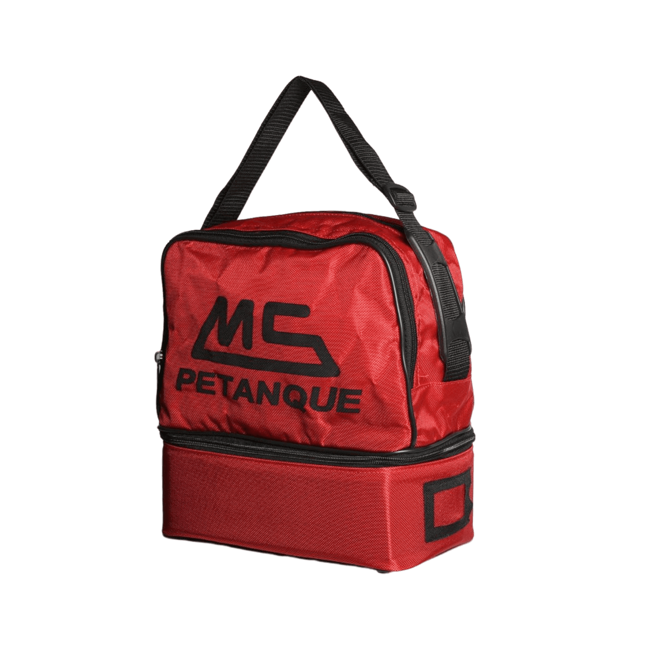 Sac De Pétanque MS PETANQUE Pour 2 Triplets - 6 Boules Avec Mousse à Empreinte, Bandoulière Réglable, Poches