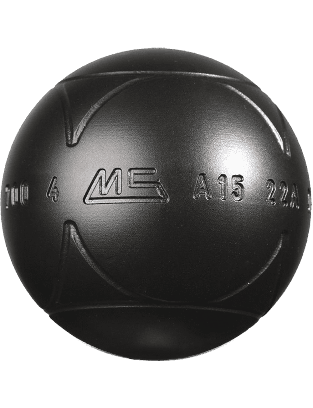 3 boules de pétanque compétition MS 120 Carbone demi-tendre